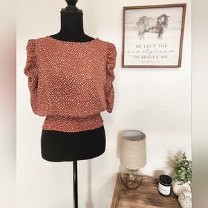 PAPER CRANE 3/4 SLEEVE BLOUSE